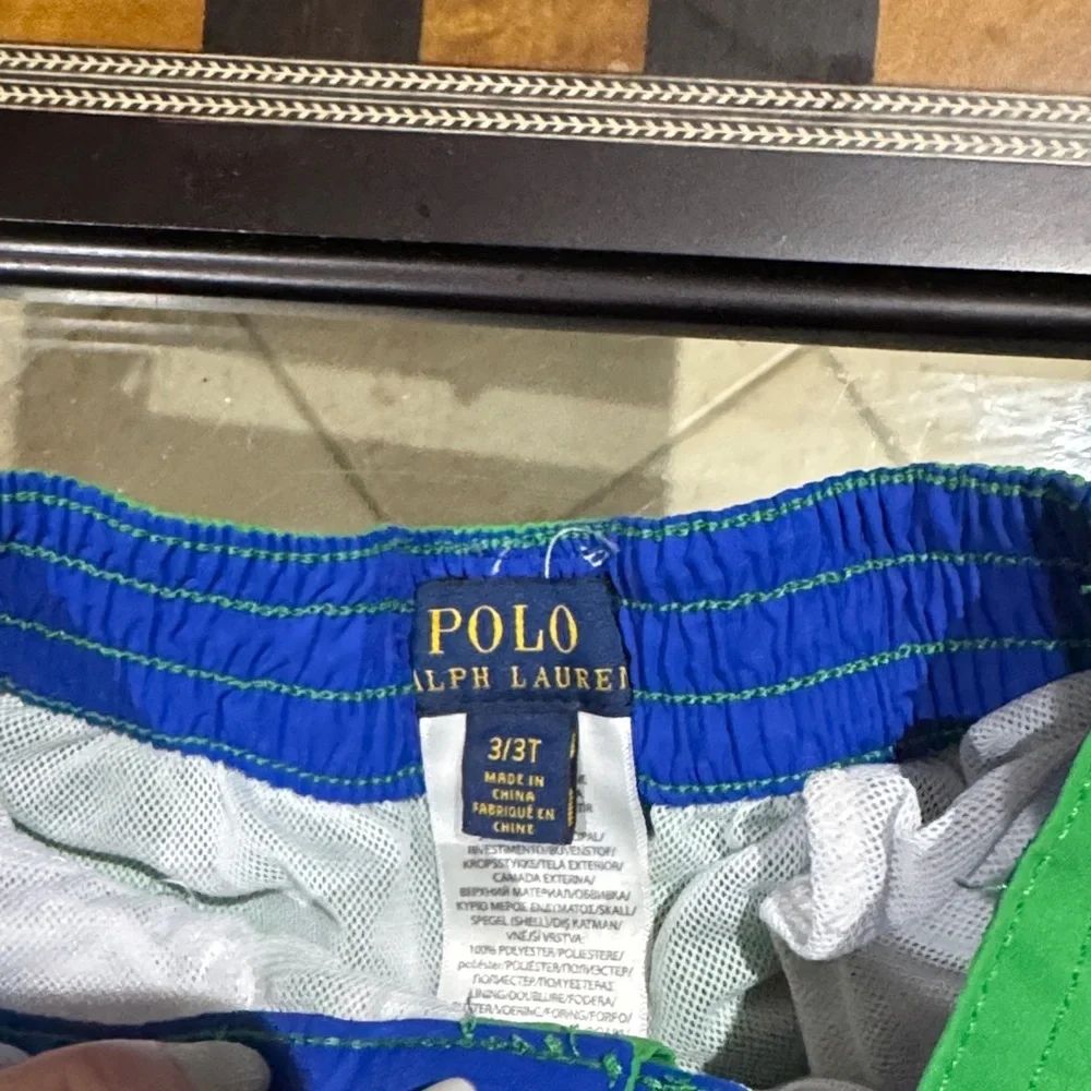 Ralph Lauren Kids Bright Green Shorts